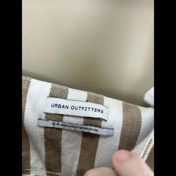 Urban Outfitters Striped Jumpsuit | Overalls Cute Buttons Women's Small - Picture 4 of 4